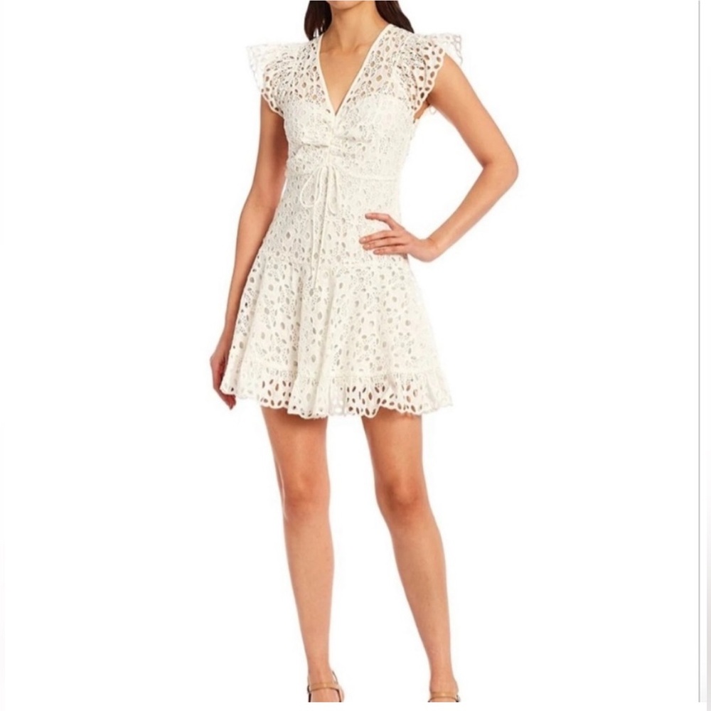 Gianni Bini White Eyelet Dress